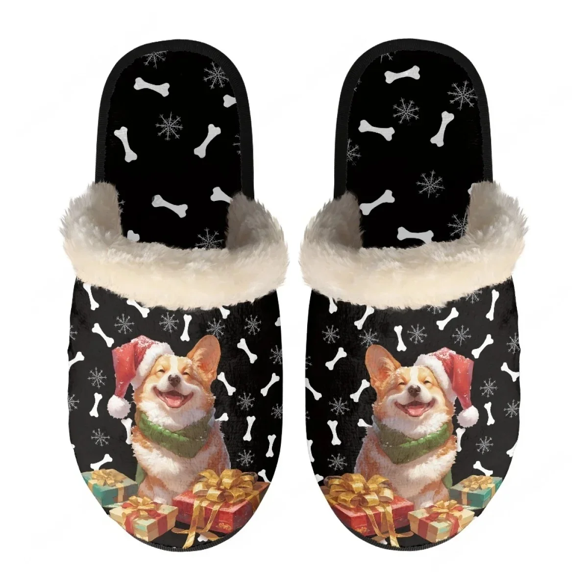 Men'S Shoes Lightweight - Christmas Gift Puppy Elk Slippers Mens