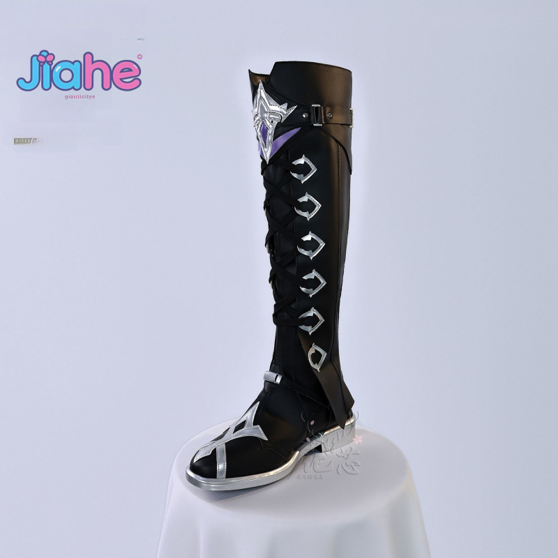 Shoes Heels Men - Genshin Impact Kyryll Chudomirovich Flins Cosplay