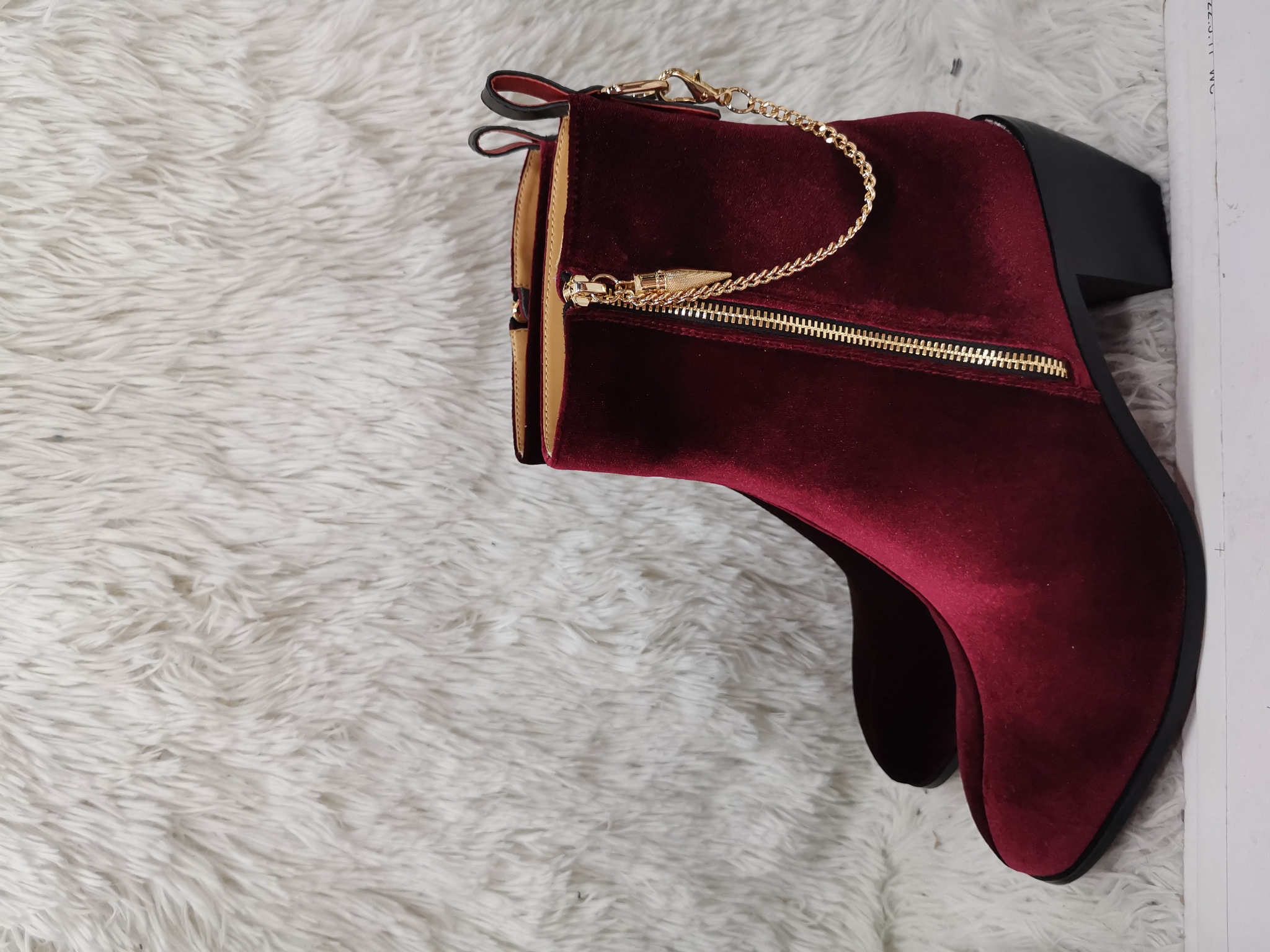 Chelsea Boots Suede - Suede Ankle Boots Gold Chain High