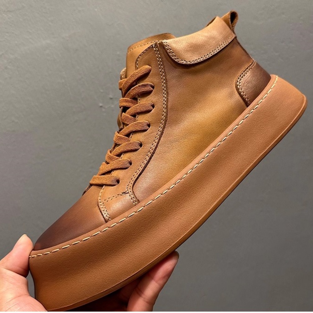 Retro Cowhide Leisure Boots, C - đánh giá và giá Men'S Shoes Low Top