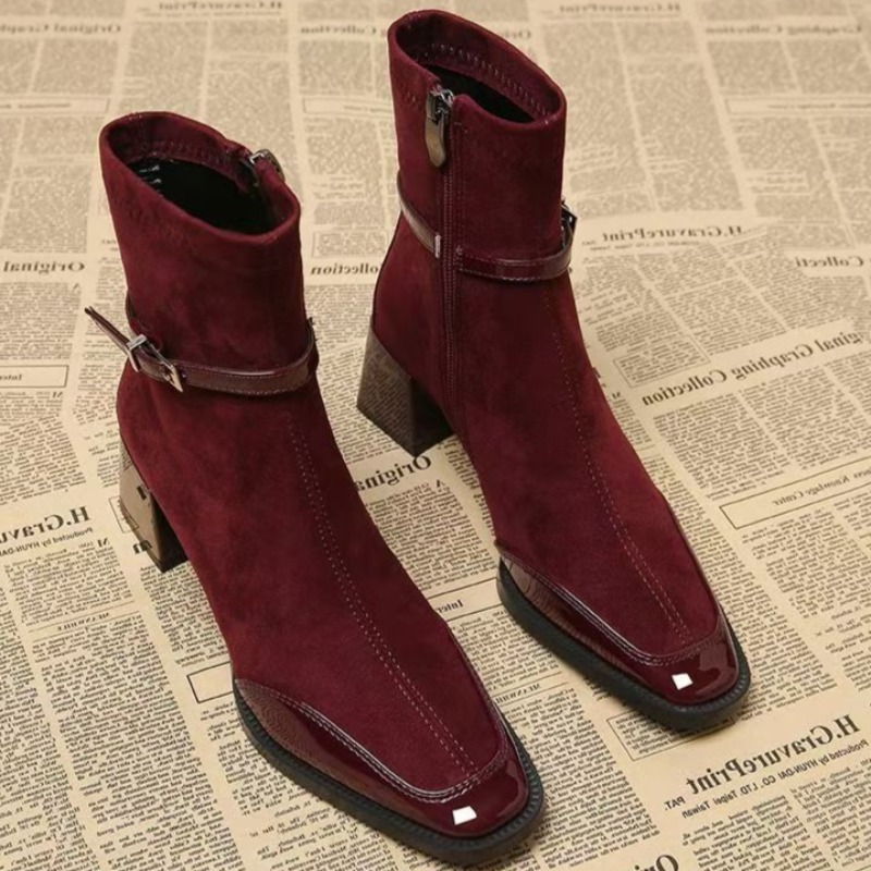 Autumn New Suede Short Boots 2 - đánh giá và giá Chelsea Boots Suede
