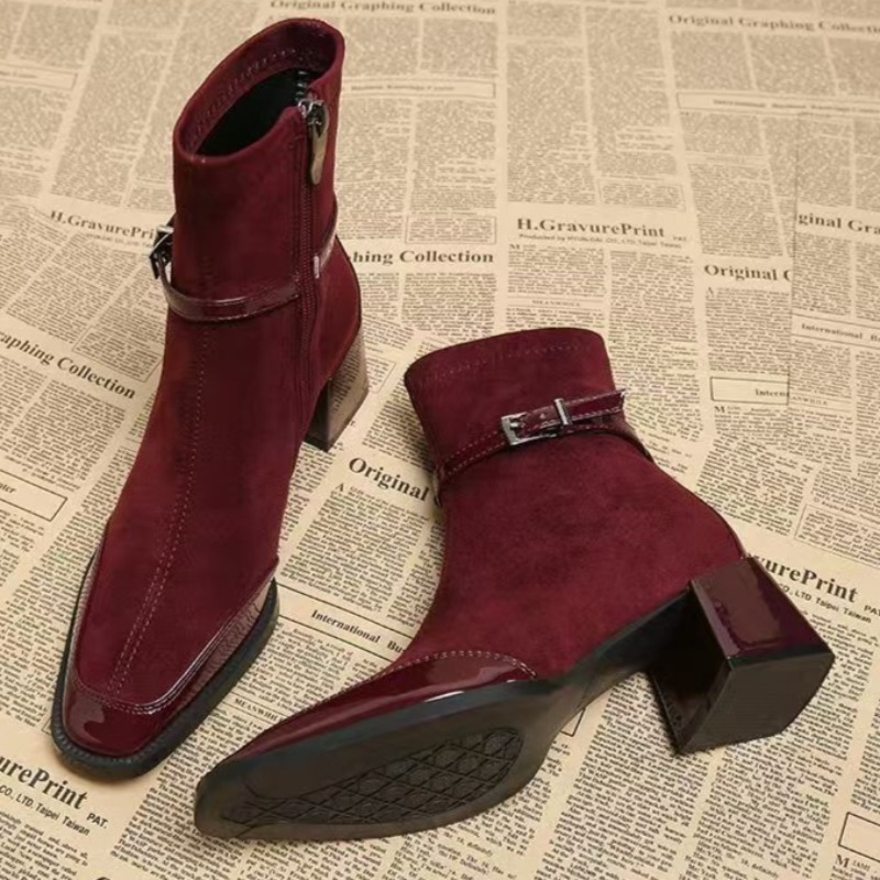 Autumn New Suede Short Boots 2 - đánh giá và giá Chelsea Boots Suede
