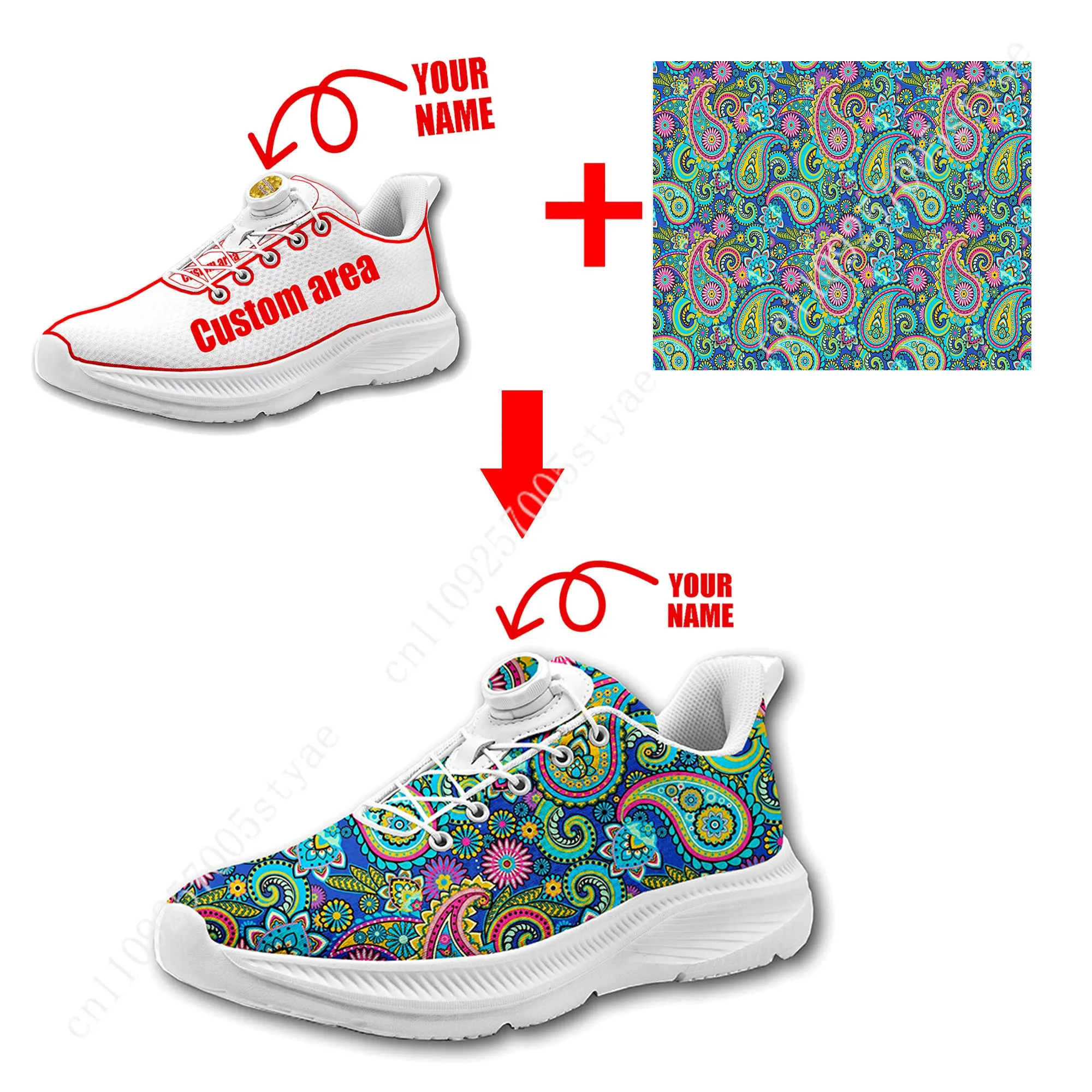 Bohemian Mandala Floral Print  - đánh giá và giá Men'S Shoes Lightweight
