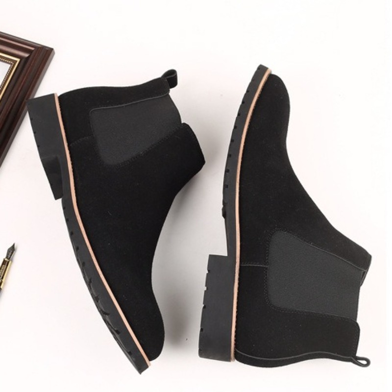 Men Ankle Boots British Style  - đánh giá và giá Chelsea Boots Suede