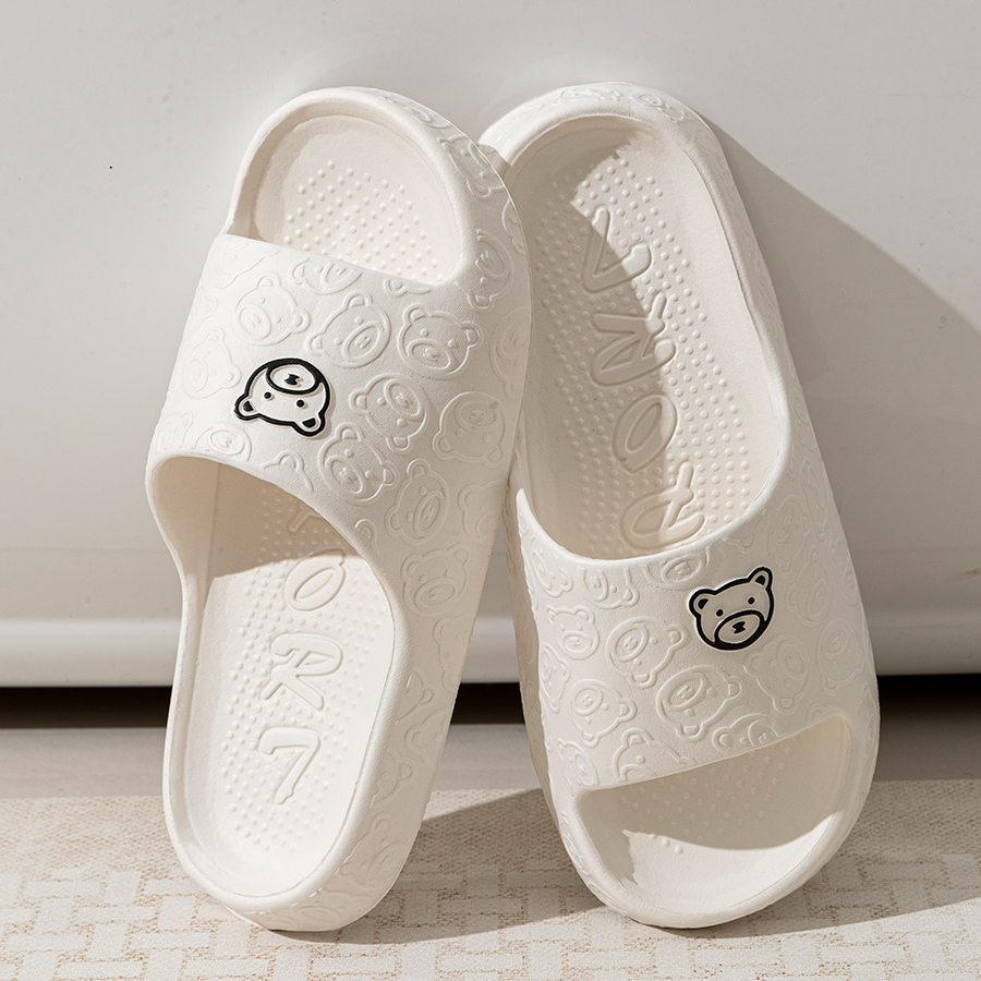 Printting Cute Bear Women Slip - đánh giá và giá Men Shoes Size