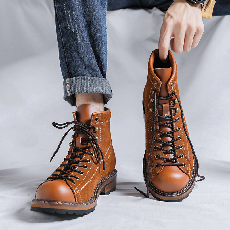 Hiking Shoes Men's Walking Boo - đánh giá và giá Chelsea Boots Suede