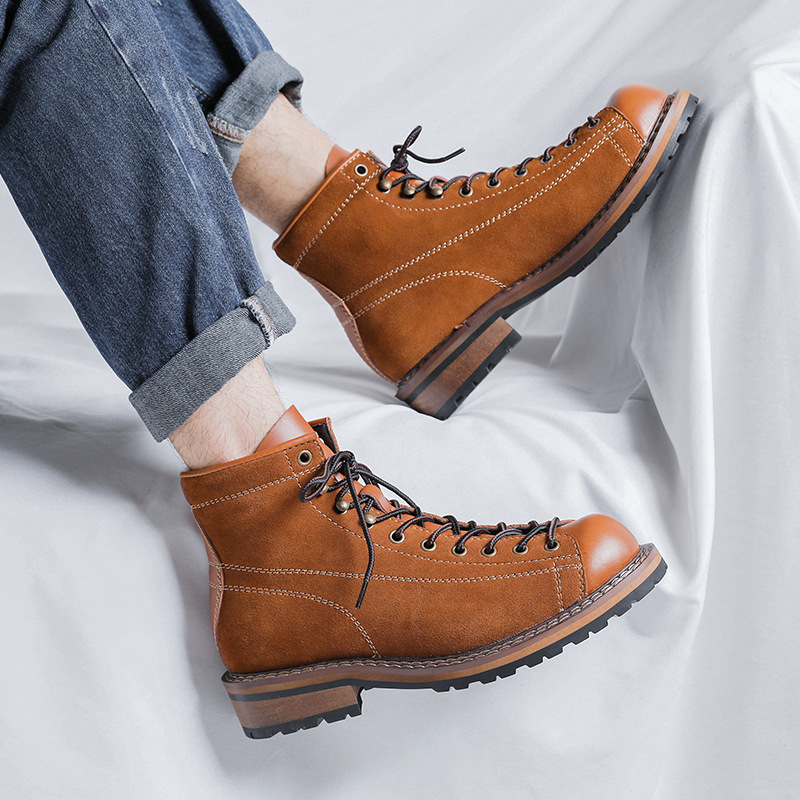 Hiking Shoes Men's Walking Boo - đánh giá và giá Chelsea Boots Suede