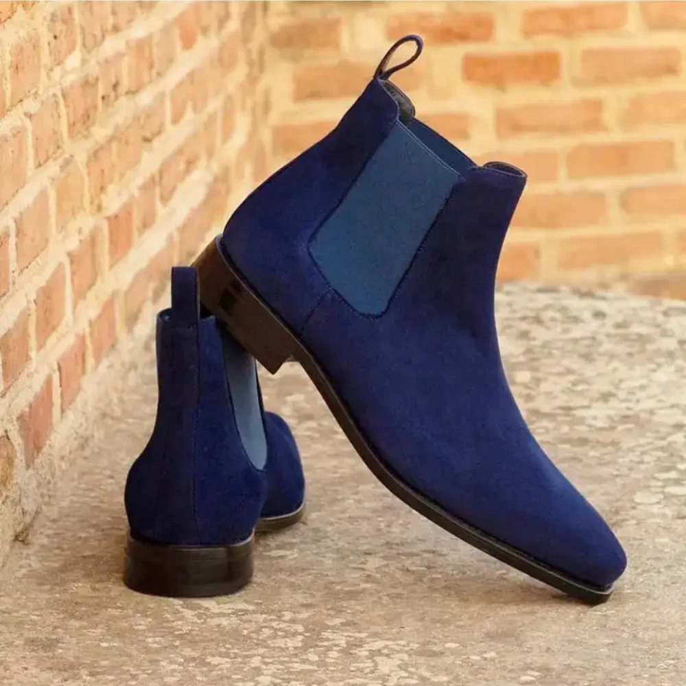 Chelsea Boots Men Blue Faux Su - đánh giá và giá Chelsea Boots Suede