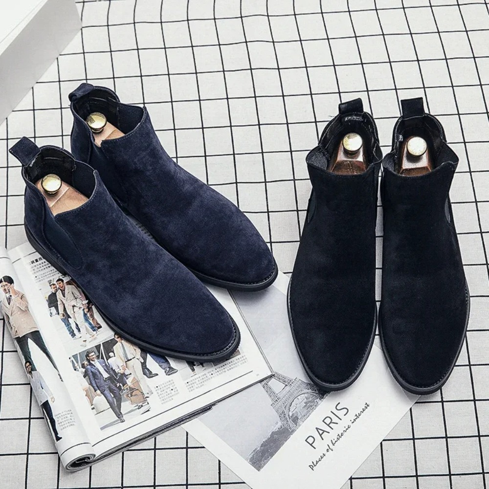 Chelsea Boots Men Blue Faux Su - đánh giá và giá Chelsea Boots Suede