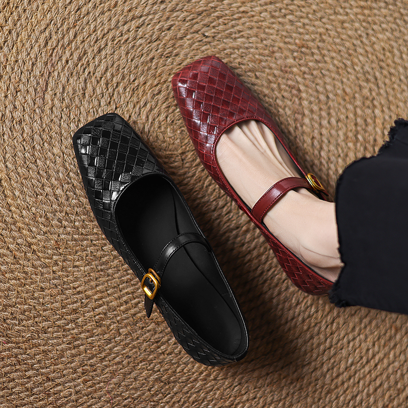 Woven Flat Bottom Mary Jane Wo - đánh giá và giá Shoes Heels Men