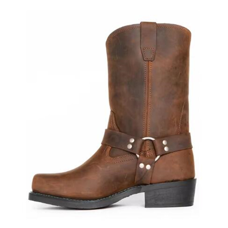Luxury Retro Cowboy Boots Men  - đánh giá và giá Chelsea Boots Suede