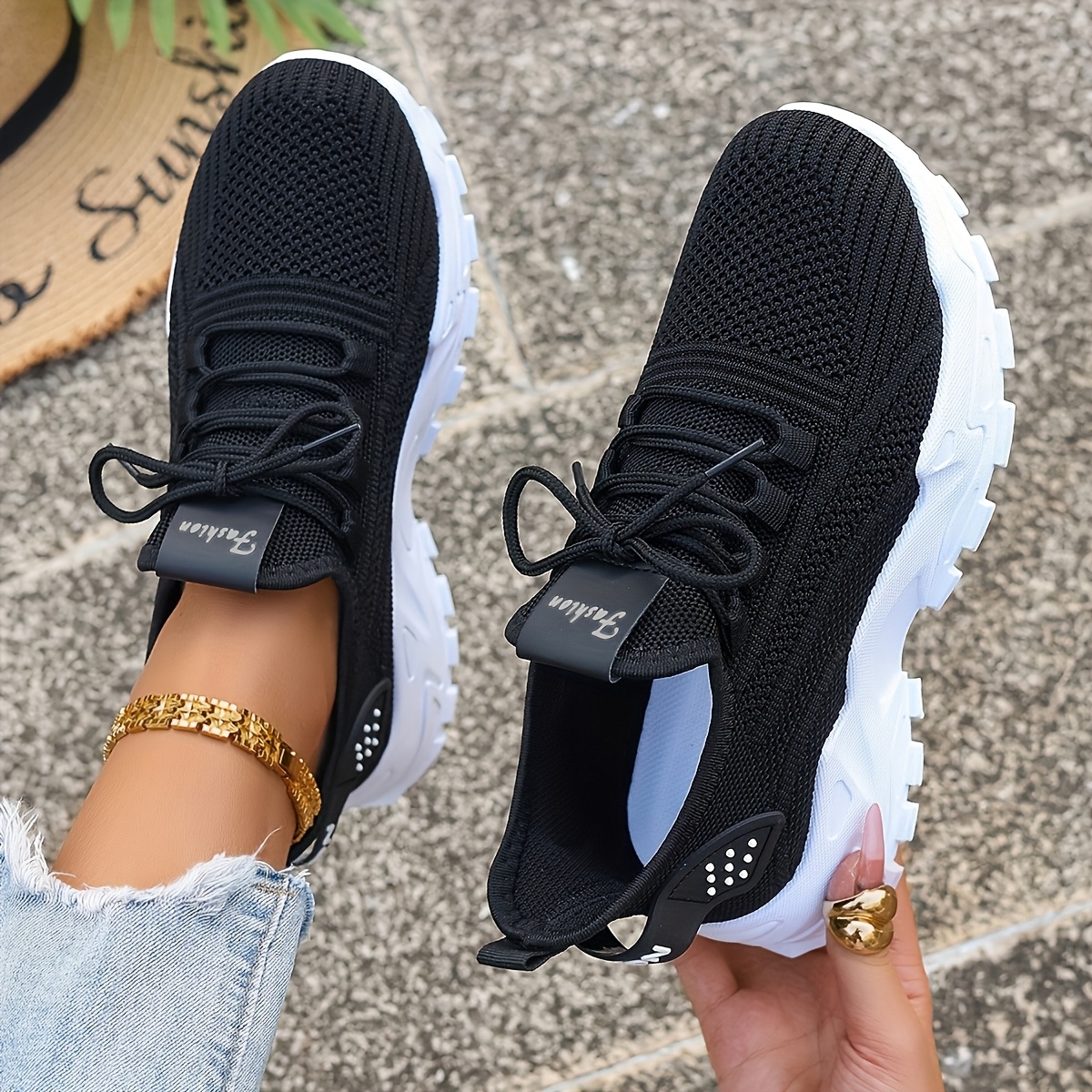 Breathable Knit Sneakers Fashi - đánh giá và giá Men Shoes Type