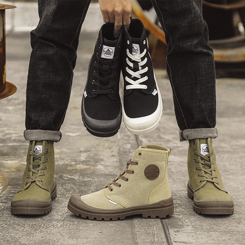 Men Canvas Shoes Fashion High  - đánh giá và giá Men'S Shoes Low Top