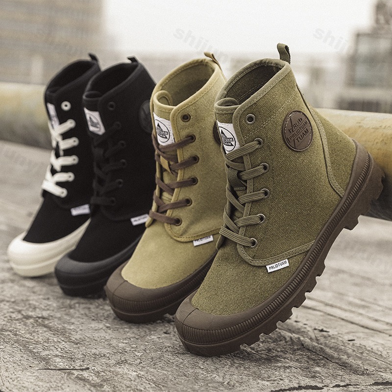 Men Canvas Shoes Fashion High  - đánh giá và giá Men'S Shoes Low Top
