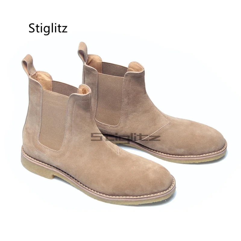 Men's Suede Leather Chelsea Bo - đánh giá và giá Chelsea Boots Suede