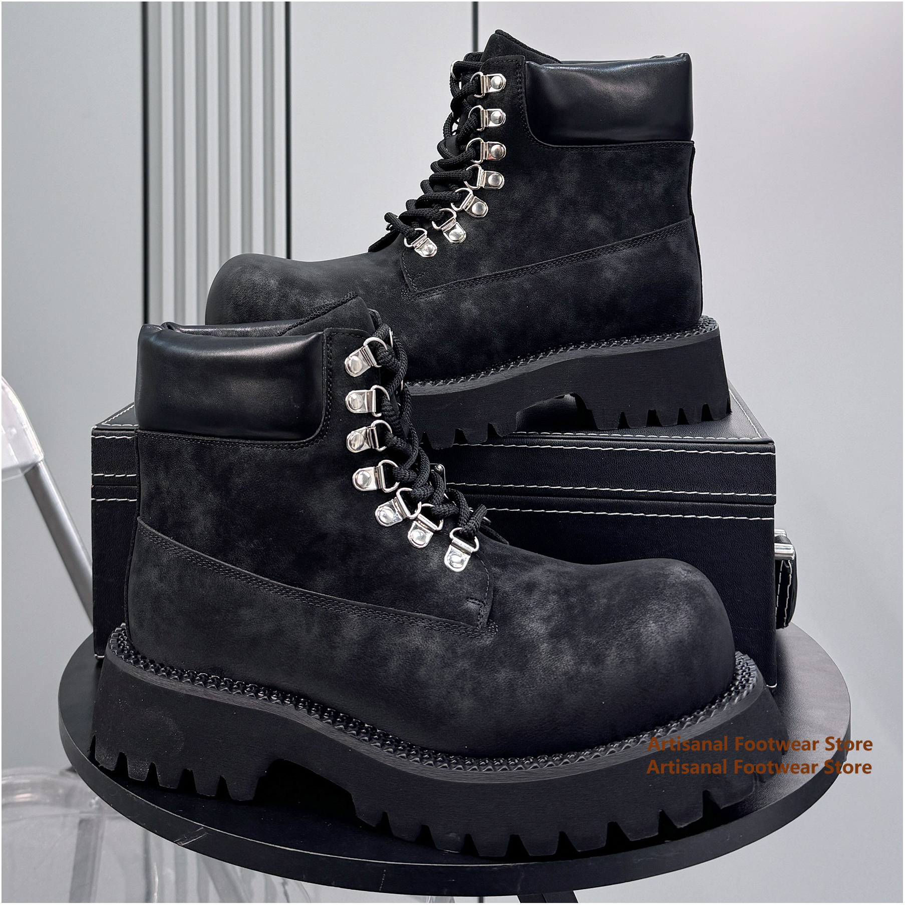 Thick-Soled High Top Men's Boo - đánh giá và giá Men'S Shoes Height Increase