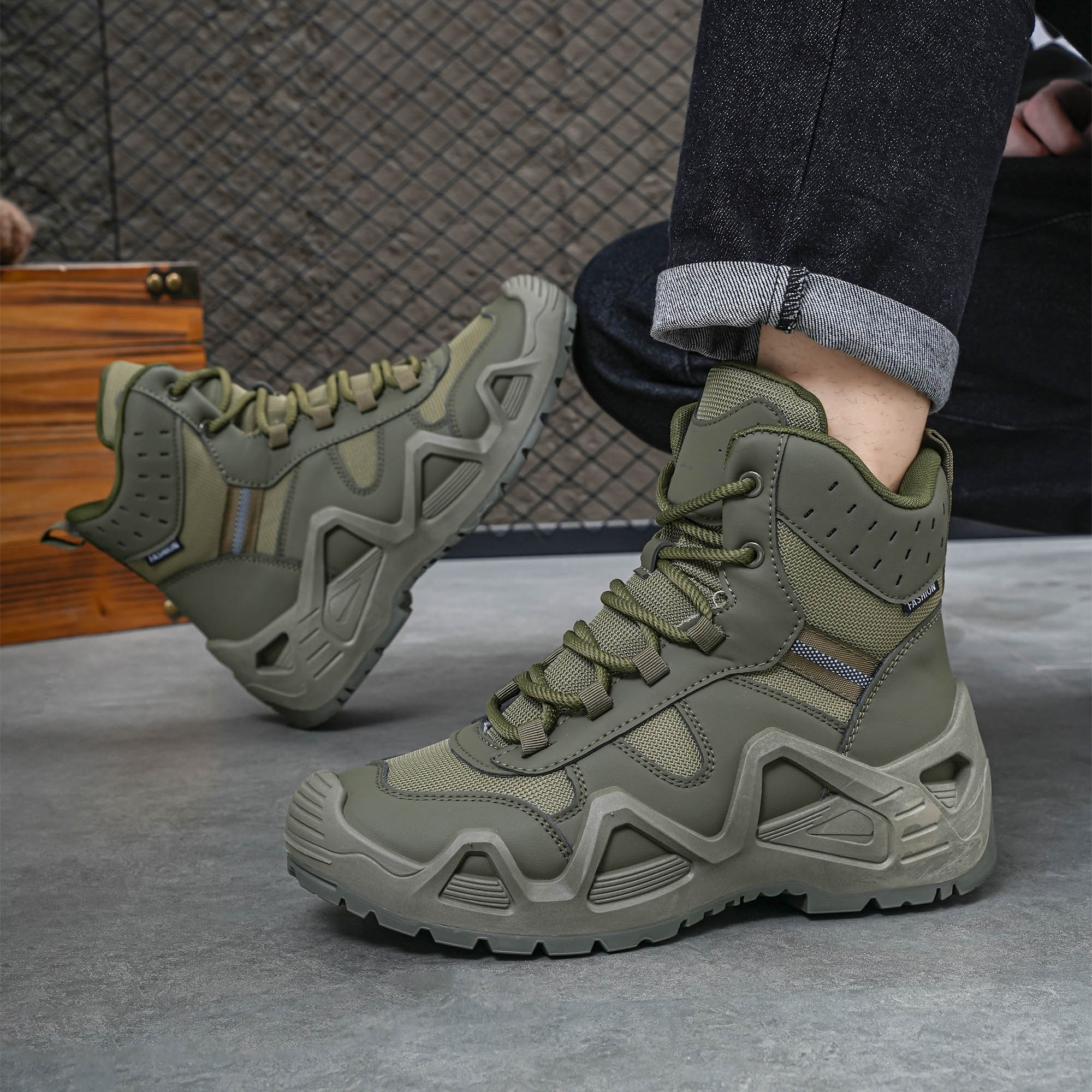 Men's high top boots, hiking b - đánh giá và giá Men'S Shoes Low Top