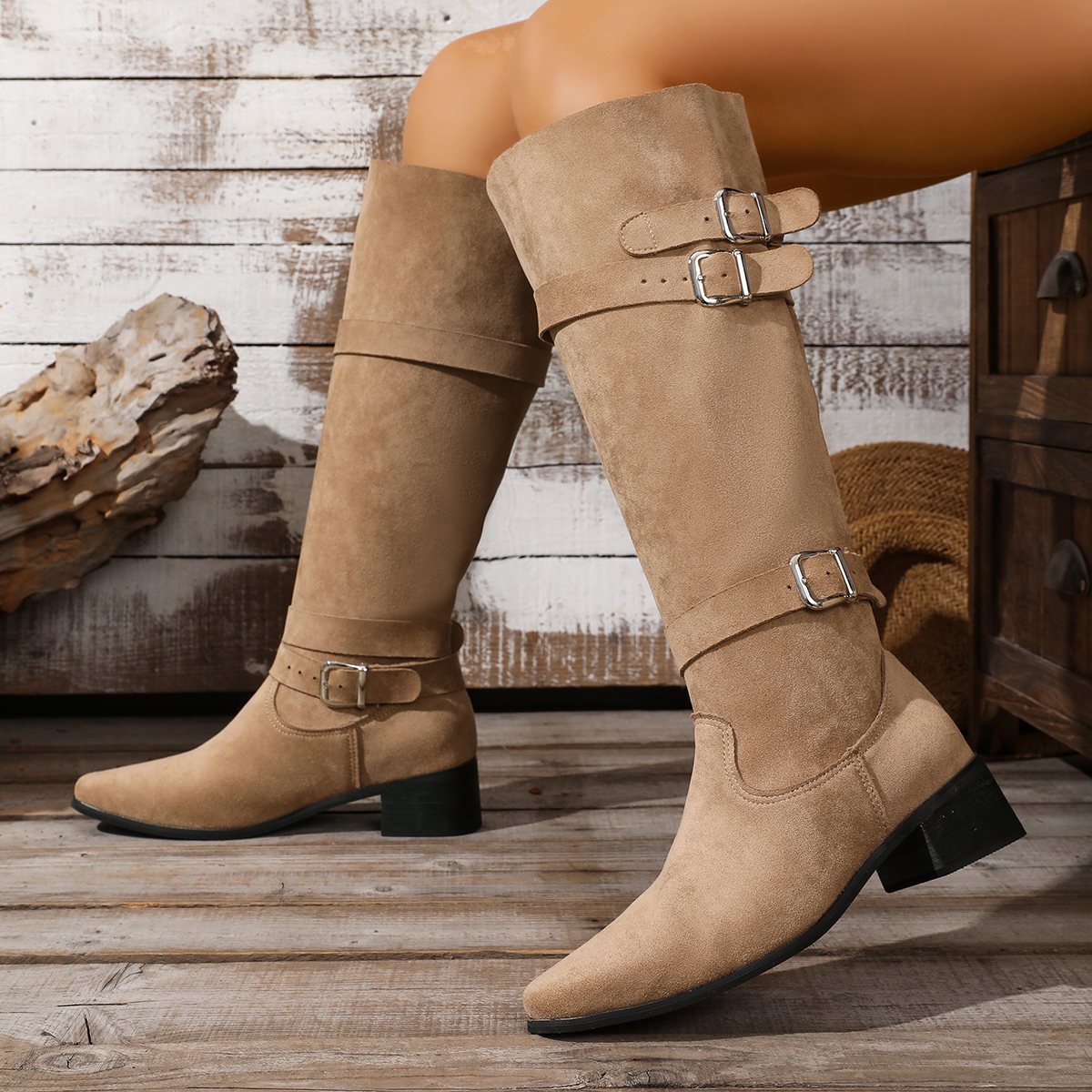Retro Style Khaki Suede High B - đánh giá và giá Chelsea Boots Suede